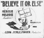 Watch Believe It or Else (Short 1939) Goojara
